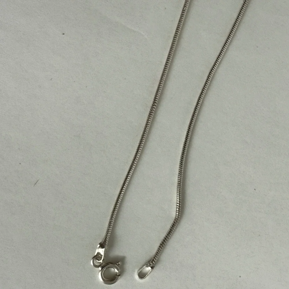 925 Sterling Silver‎ Snake Chain Necklace 11.5